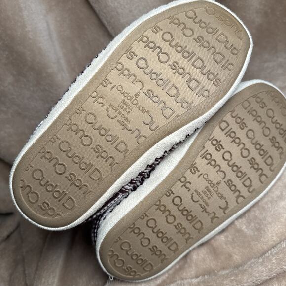 Cuddl Duds Luxe Sherpa Turn-Cuff Bootie Slippers Women's Size Small US (5-6 M) - Picture 7 of 7